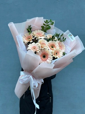 Монобукет нежных гербер