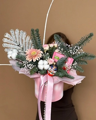 Сладкий зимний сюрприз в коробке