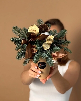 Зимний комплимент в стаканчике №2